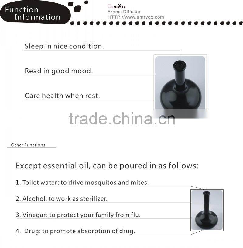 piano black vase shape vessential oil freshener