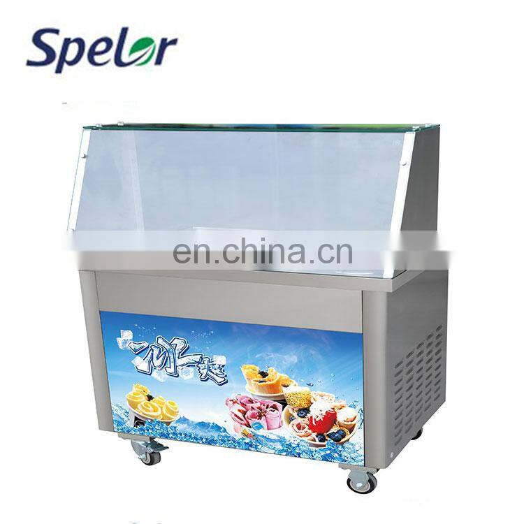 Cheap Price Multifunctional Thai Style Double Pans Fried Ice Cream Roller Machine Roll Equipment