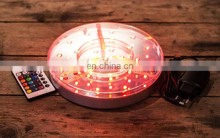 8 inches remote control candelabraled light base for table decorations