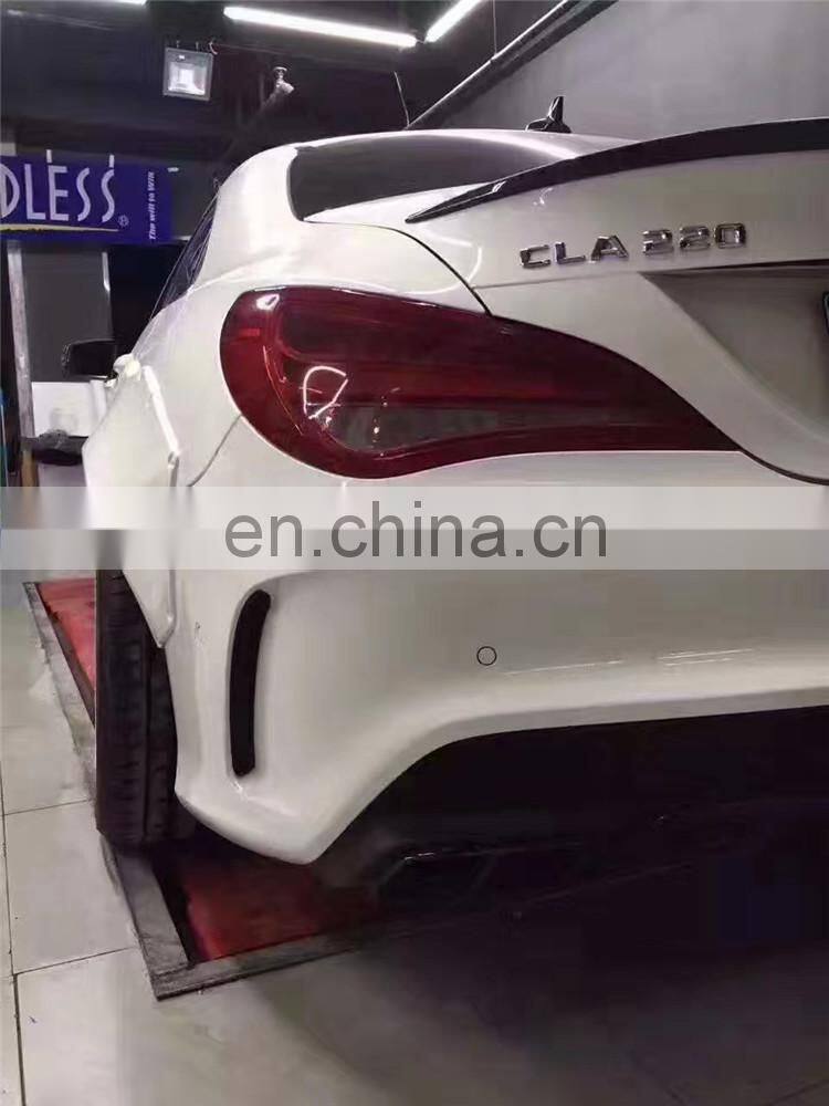 Carbon fiber revoz&port style wide body kit for Mercedes Benz cla45 class w117 front lip rear lip side skirts fender spoiler