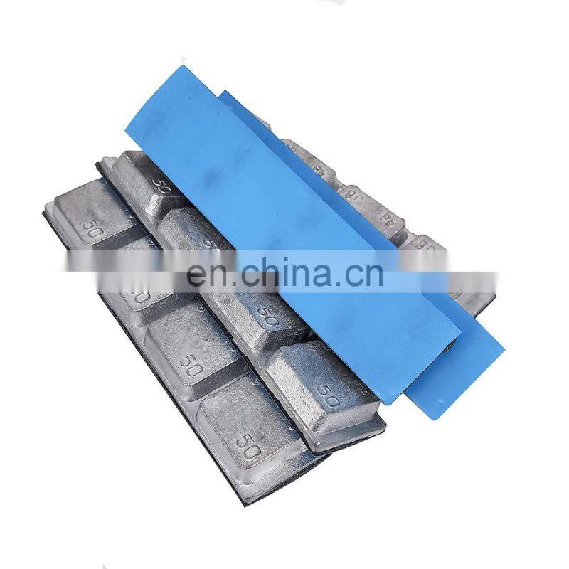Lead material wheel balance weights with strong adhesive blue tape