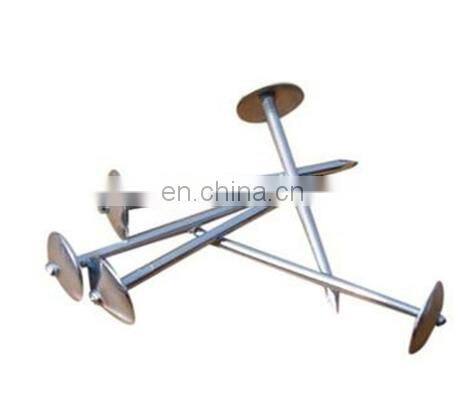 galvanized corrugated sheet nails smooth/plain shank umbrella head roofing nails direct factory hot sale