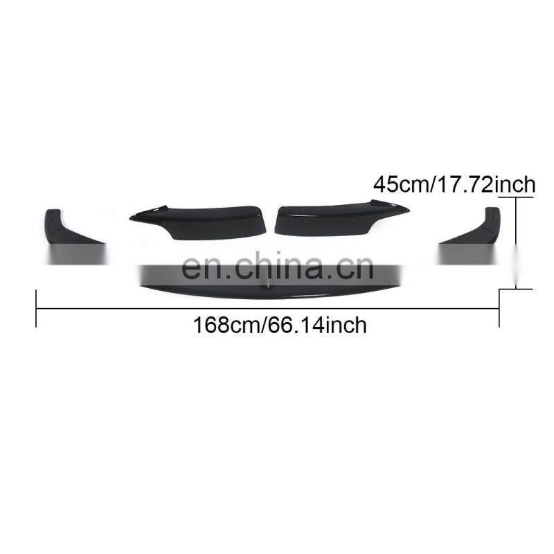 ABS Glossy Black Front Bumpers Lip for BMW 3 Series F30 F31 M Sport Edition 4 Doors 2012up
