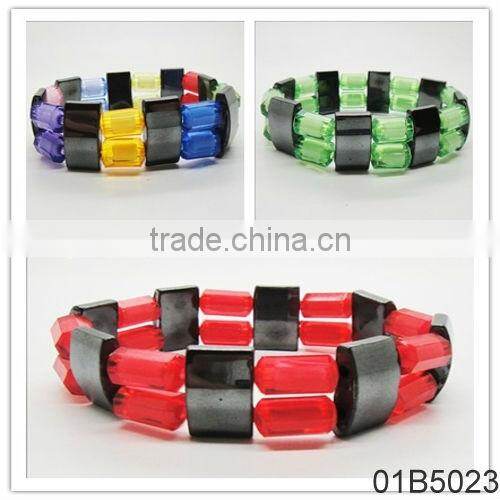 01B5003-2/new products for 2013/hematite spacer bracelet jewelry/hematite bangle/magnetic hematite health bracelets