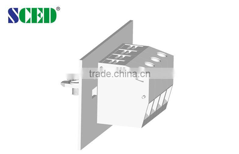 Through Panel Terminal Blocks With Bulkhead Connectors High Voltage Wiring Block Connectors
