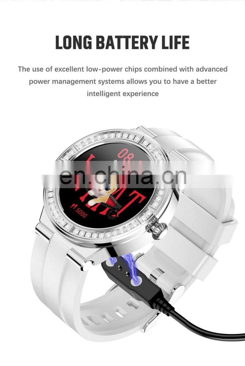 LIGE BW0323 Women Smartwatch For Android Ios Waterproof Heart Rate Fitness Wristwatch Exercise Smart Watch