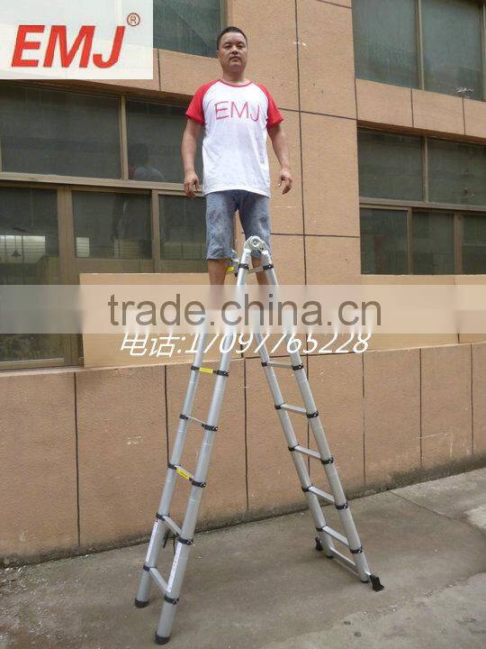 Multi Purpose 4.4m Aluminum Telescopic Extension Ladder