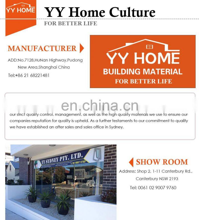 YY home awning window with fixed panel with double glazed for home use