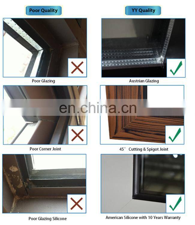 YY Home US Standard High Quality Aluminium Casement Window