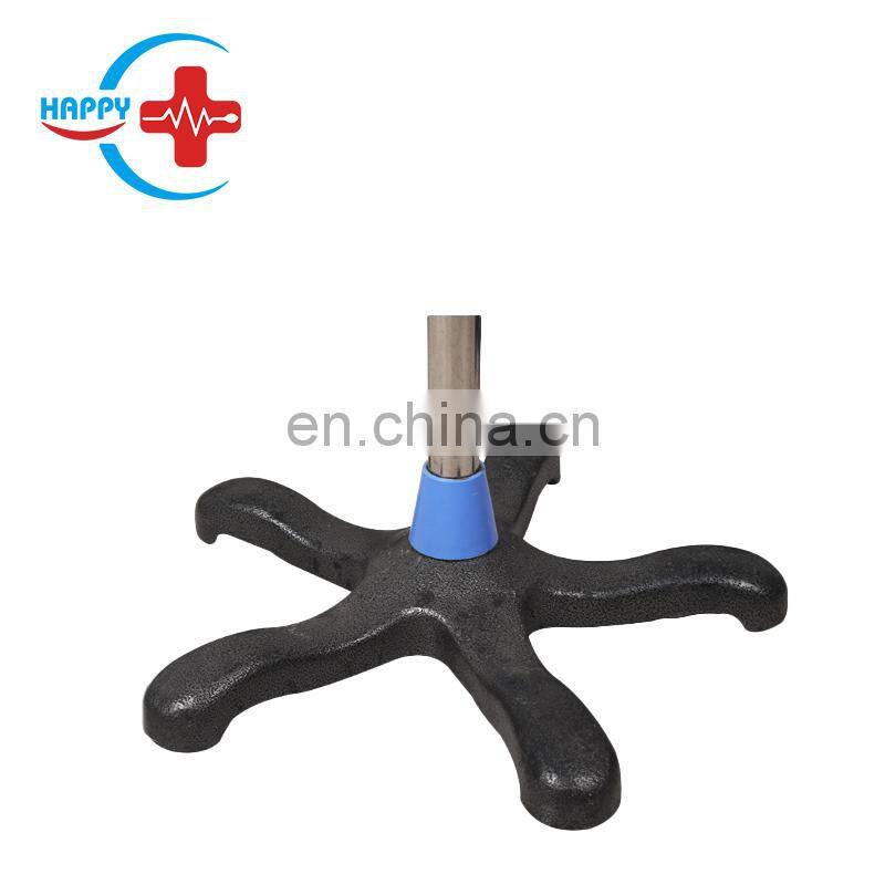 HC-M094 Hot sale Stainless Stand medical hospital IV pole stand infusion pole can adjust height