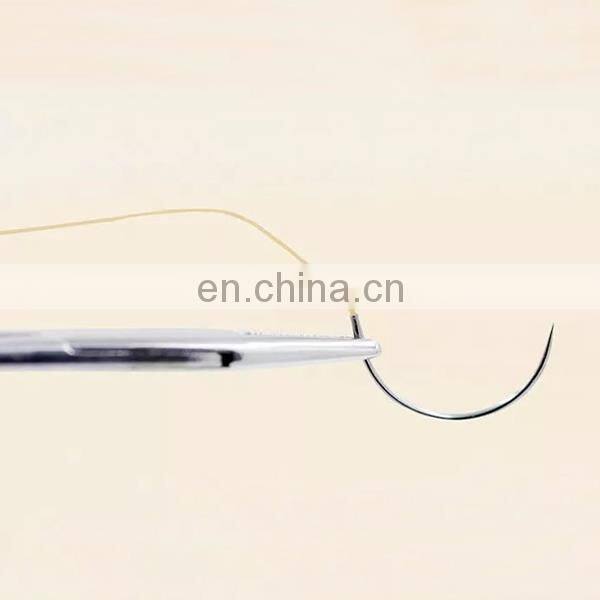 HDK Surgical Suture with Needle 420/304 Stainless Steel 1/2 3/8 1/4 round cutting reverse