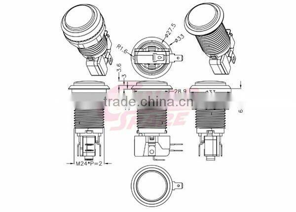 Low price useful elevator braille push button