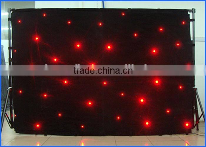 ACS 2015 lighting curtain /led wedding curtain cloth /led star cloth for sale