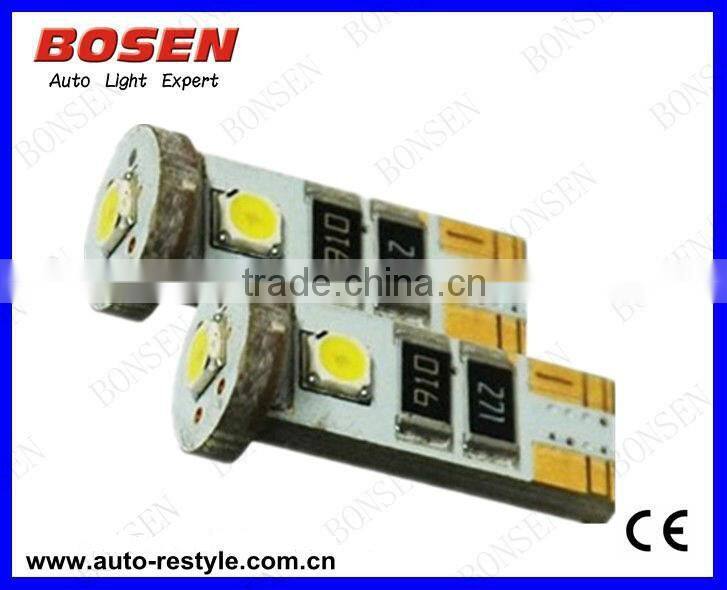 samsung 5252 led chip 3SMD Canbus error free T10-3SMD-5252 auto bulb