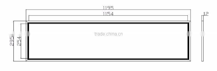 RoHS SAA CE ultra thin high brightness 72W led ceiling panel light
