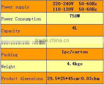 CE (plastic body) dental pure water distiller
