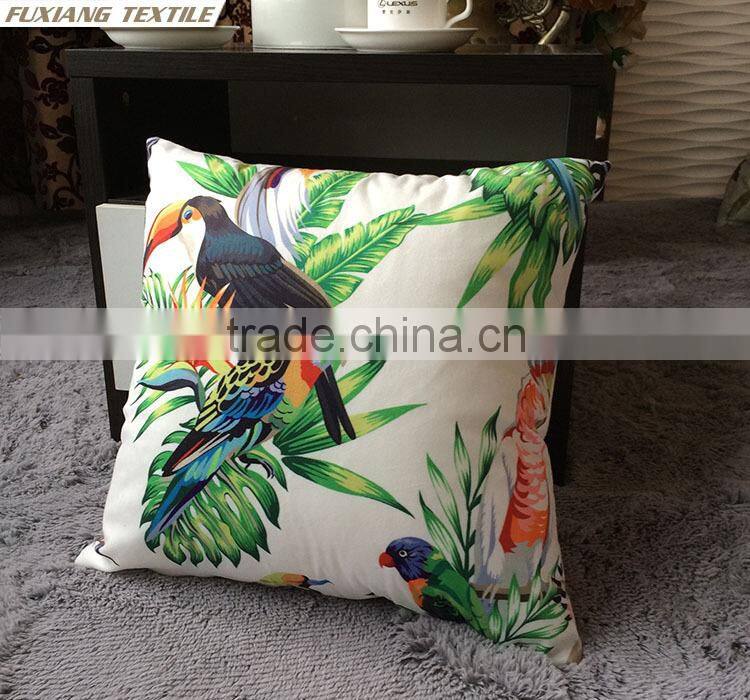 digital print green pillow