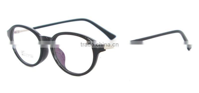 TR90 mixed material oval style 2014 trendy optical eyewear from china wholesale display stand for women
