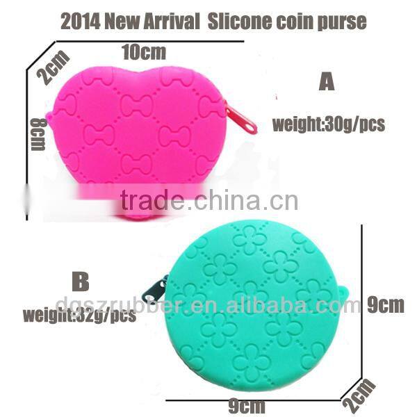 2014 best selling best seller silicone coin /wallet