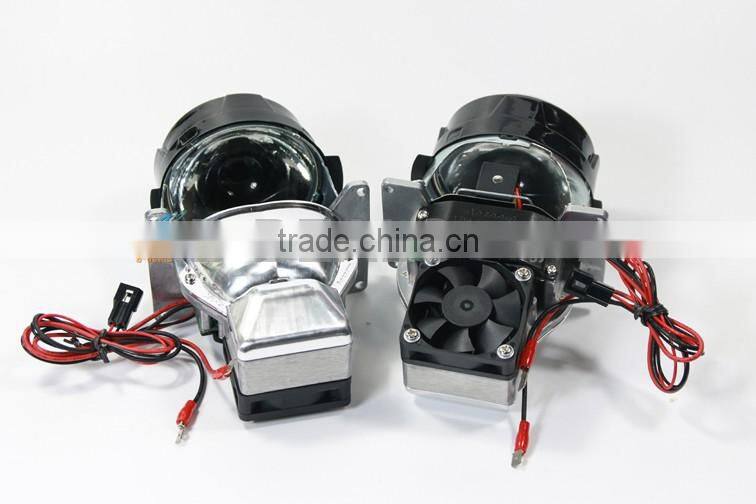 Fast cooling high quality super bright 38W high low beam led projector lens 12v