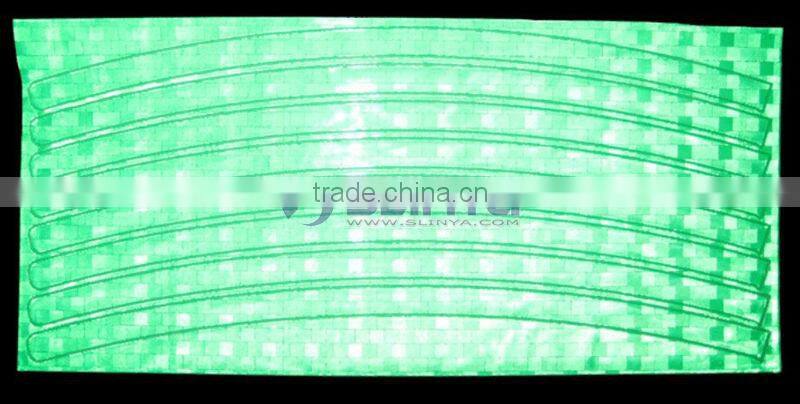 Fluorescent MTB Bike Stickers Bicycle Wheel Reflector Rim Light Tape