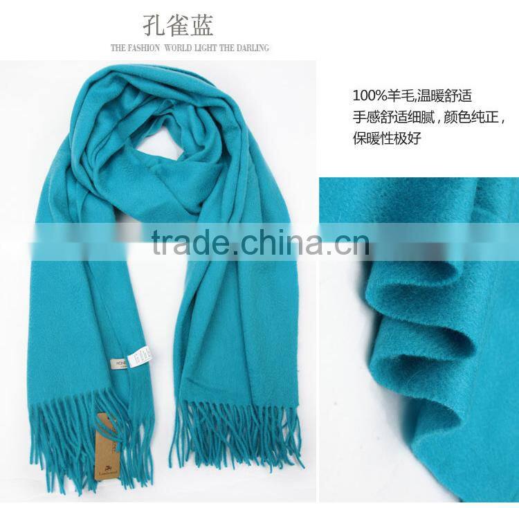 Wholesale Women Fashion Large Plain Nepal Kashmiri Wool Shawl