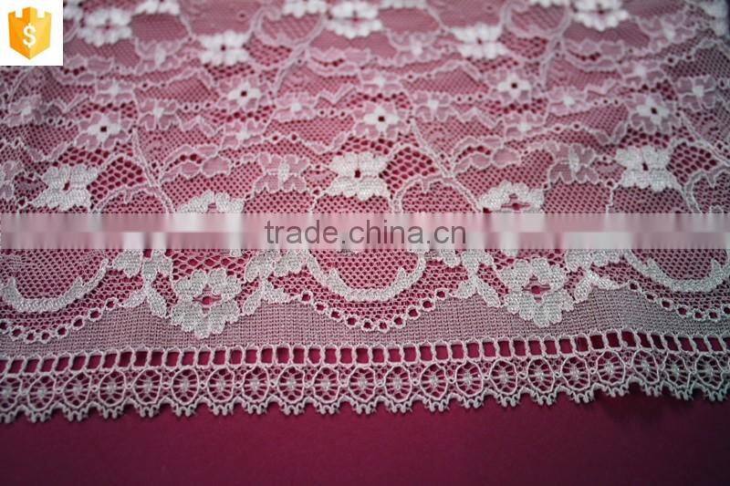 wholesale elegant embroidery jacquard nylon lace fabric