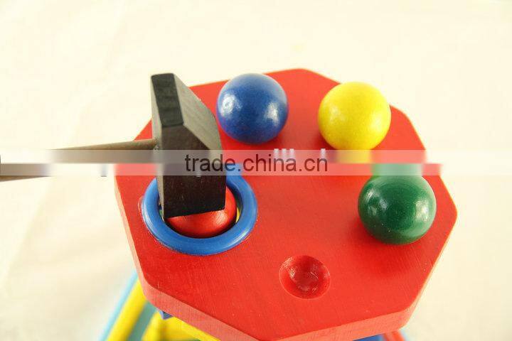 Wood Drum konck toy kids