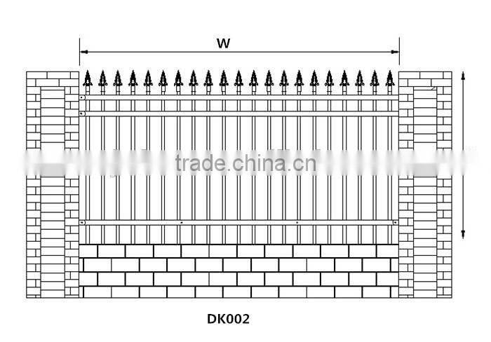 High quality Ornamental forged steel fence and gate