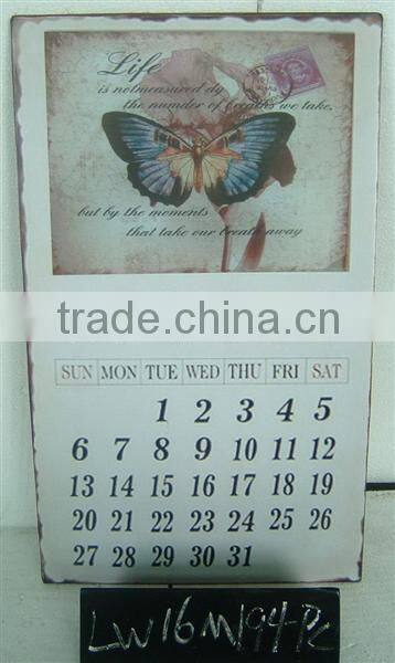 beautiful flower calendar design wood home decor