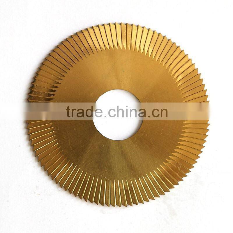 high quality lock pick tools_smooth incisions HSS-Ti double sides angle cutters for wenxing vetical key clone machine