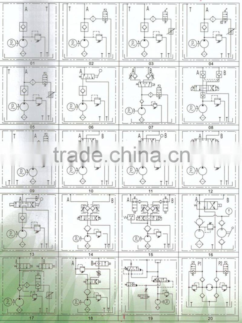 HUG Customize vehicle auto hoist hydraulic power unit