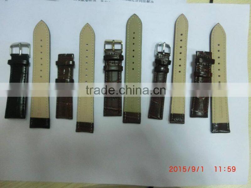 Durable Leather Deployment Watch Band Strap Buckle Bracelet Watch bands