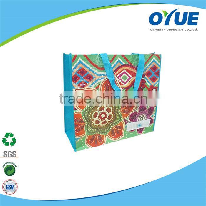 Promotional cheap recycled pp woven shopping bag
