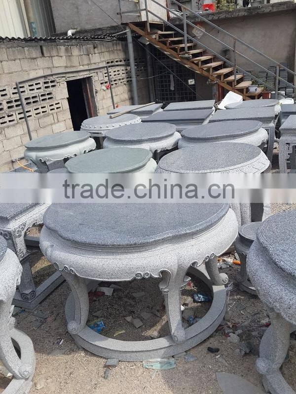 outdoor round slate stone table tops