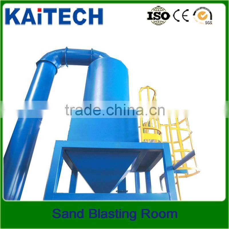 Environmentally Industry cleaning large parts: blasting room