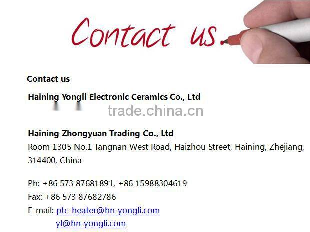 Ceramic PTC heater for Hair Curlers