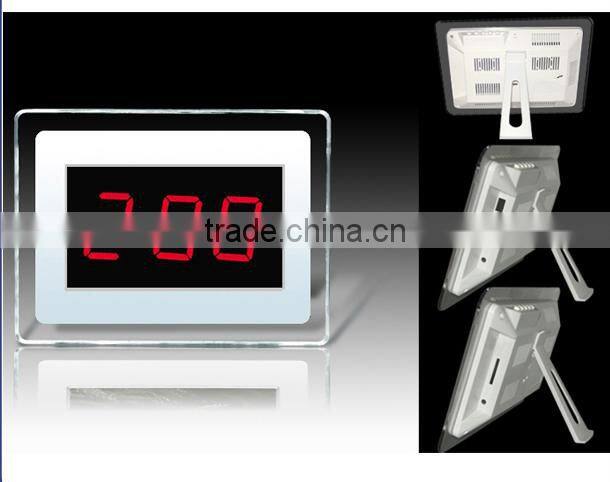 wireless queue management system for restaurant in 433mhz with menu holder hot sales