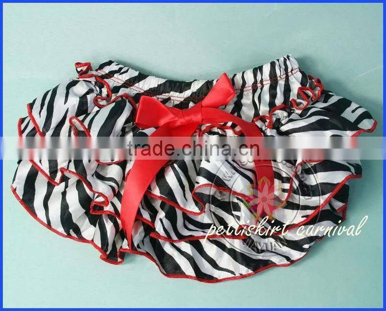 Satin ruffle diaper cover