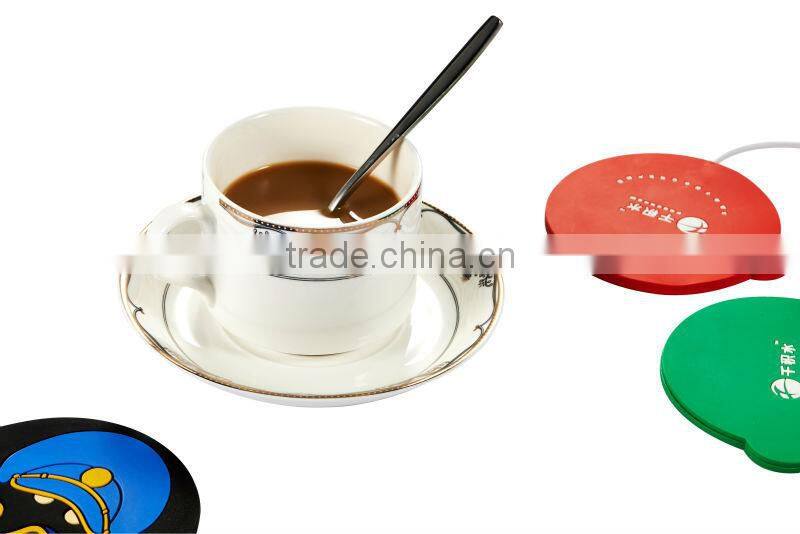 Fancy Customed design circular silicone cup mat