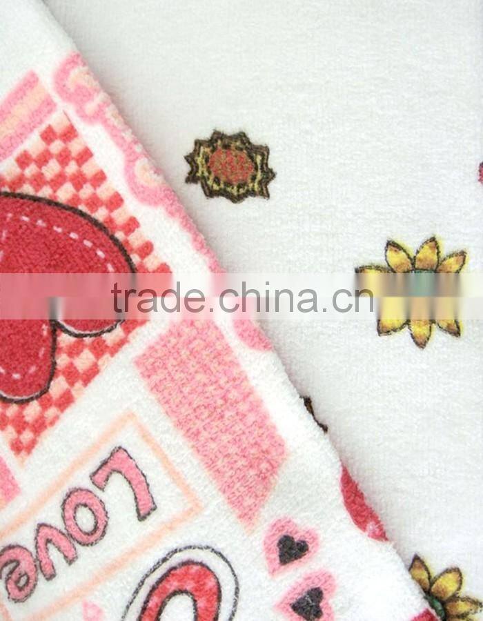 DF06 100% Cotton Printing Velour kitchen towel