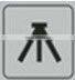 Interchangable between 1/4" and 3/8" screw T-2525 camera tripod kit with ball head