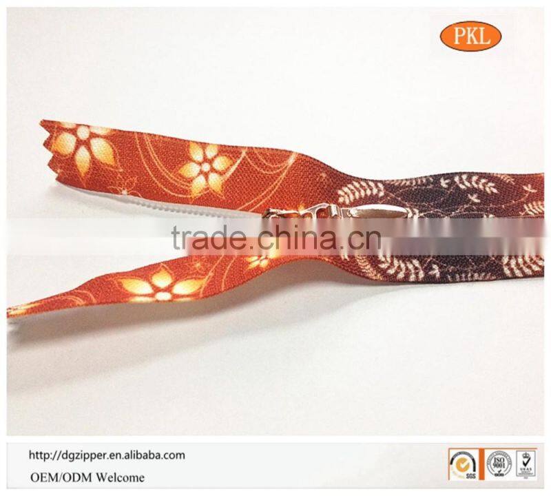 Nylon colorful Fabric Invisible Zippers For Sewing Dress Garment Craft