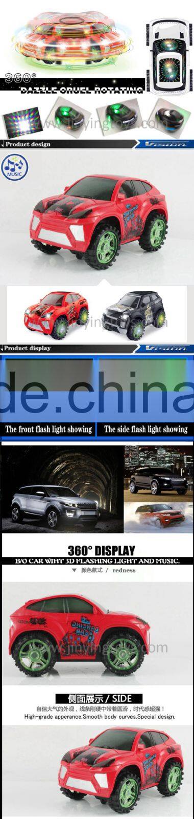 360 rotating plastic battery operated toy car for kids