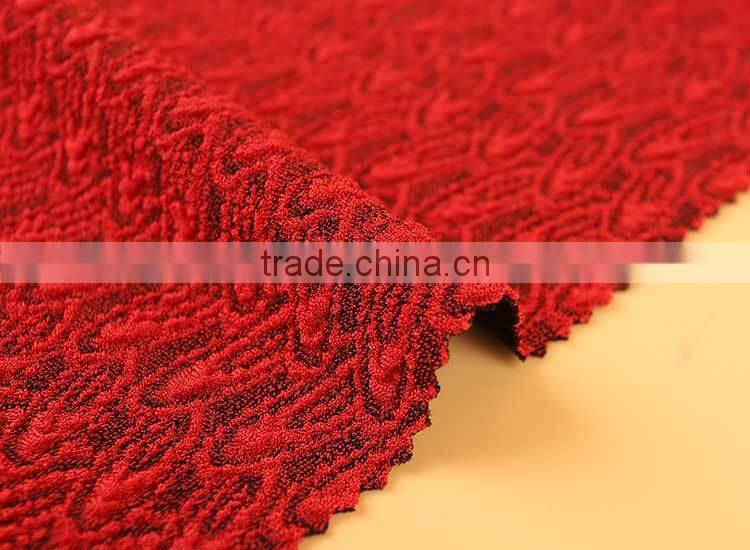 China supplier Top selling Dress Polyester jacquard weave fabric