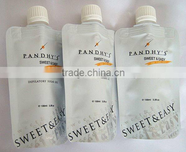 Manufacturer Nozzle Plastic Spout Pouch For Cosmetic Liquid