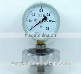 stainless steel diaphragm air pressure gauge