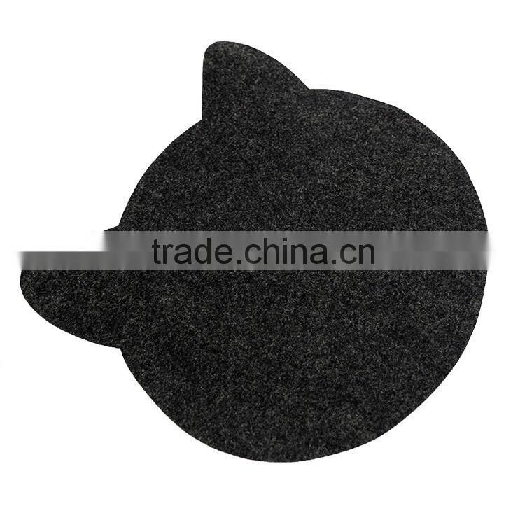 New eco-friendly aimial shape mouse pad velvet mouse mat pad