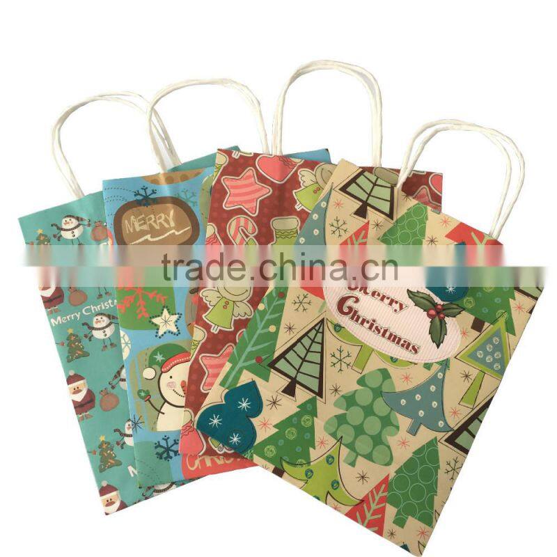 christmas kraft paper bag