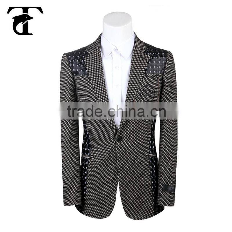 High quality polyester men's blazer men's office suit jacket suit wolesale